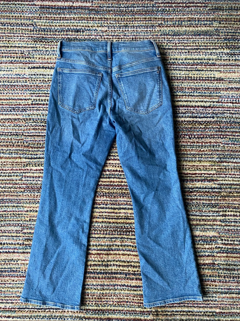 Madewell Mid Rise Kick Out Crop Jeans Medium Wash Size 28 - Picture 5 of 9